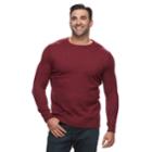 Big & Tall Croft & Barrow&reg; Classic-fit 7gg Super Soft Crewneck Sweater, Men's, Size: 2xb, Dark Red