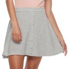 Juniors' Joe B Snap-front Skater Skirt, Teens, Size: Xl, Med Grey