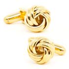 Gold Knot Cuff Links, Men's, Multicolor