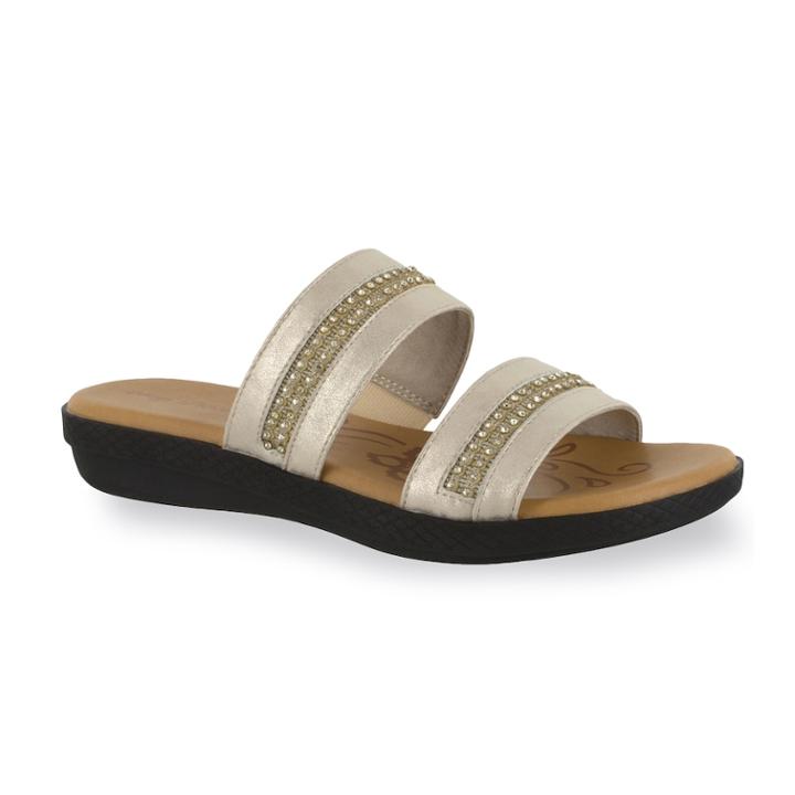 Easy Street Dionne Women's Sandals, Size: 9.5 Wide, Gold