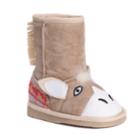 Muk Luks Scout Horse Kids' Boot, Girl's, Size: 9 T, Beig/green (beig/khaki)