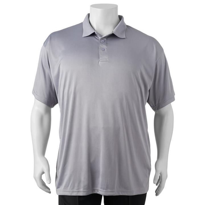 Big & Tall Champion Solid Performance Polo, Men's, Size: L Tall, Light Grey