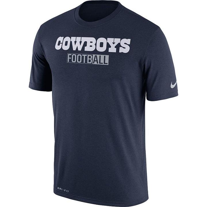 Men's Nike Dallas Cowboys Legend Staff Sideline Dri-fit Tee, Size: Xl, Other Clrs