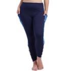 Plus Size Balance Collection Coralee Strappy Ankle Leggings, Women's, Size: 2xl, Blue Curacao