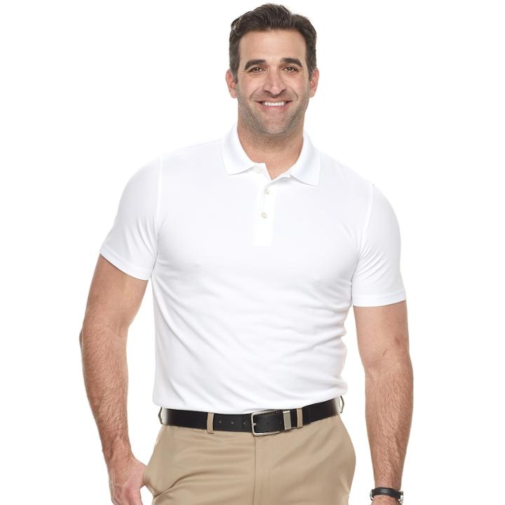 Big & Tall Van Heusen Air Ottoman Classic-fit Polo, Men's, Size: Xl Tall, White