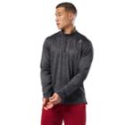 Men's Reebok Double-knit Quarter-zip Top, Size: Large, Oxford