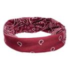 Mudd&reg; Paisley Bandana Jersey Headband, Women's, Dark Red