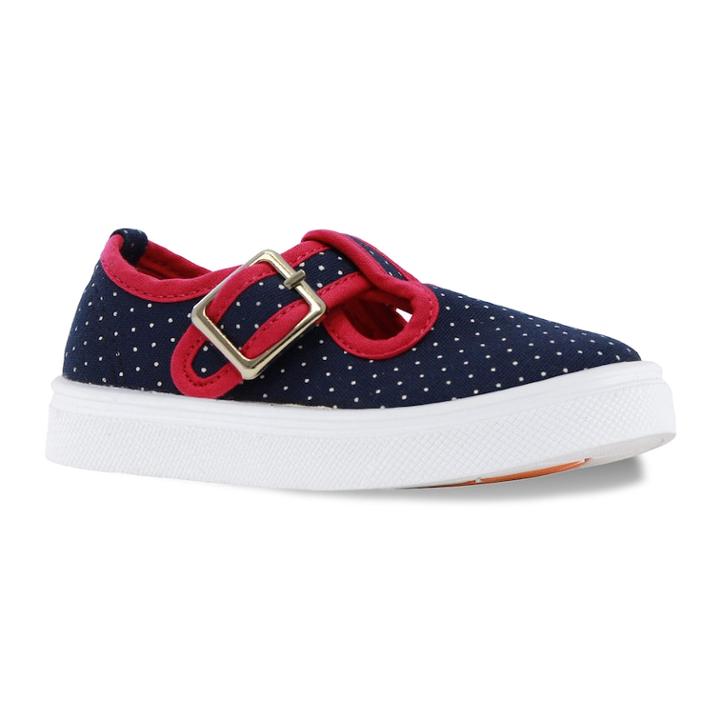 Oomphies Olivia Toddler Girls' Sneakers, Size: 8 T, Blue (navy)