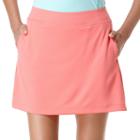 Women's Grand Slam Textured Knit Golf Skort, Size: Xl, Med Pink