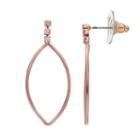 Lc Lauren Conrad Marquise Drop Earrings, Women's, Rose Tone