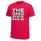 Men's Ohio State Buckeyes Block Tee, Size: Medium, Brt Red
