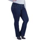 Juniors' Plus Size Amethyst Dark Wash Bootcut Jeans, Girl's, Size: 16 W, Dark Blue