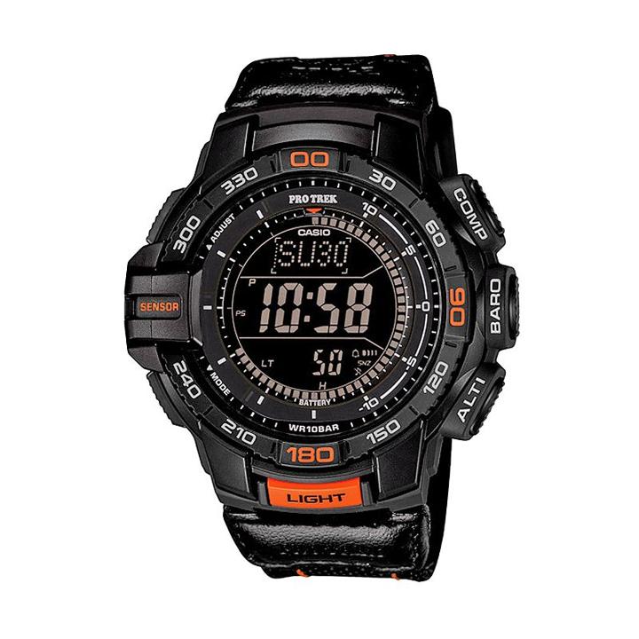 Casio Men's Pro Trek Digital Solar Watch, Black