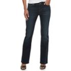 Women's Jennifer Lopez Midrise Bootcut Jeans, Size: 0 T/l, Med Blue