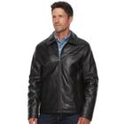 Men's Chaps Lambskin Leather Motorcycle Jacket, Size: Large, Black
