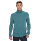 Men's Croft & Barrow&reg; Classic-fit Easy-care Interlock Turtleneck, Size: Small, Med Blue