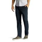 Men's Lee Performance Series Extreme Comfort Khaki Slim-fit Flat-front Pants, Size: 29x30, Blue (navy)