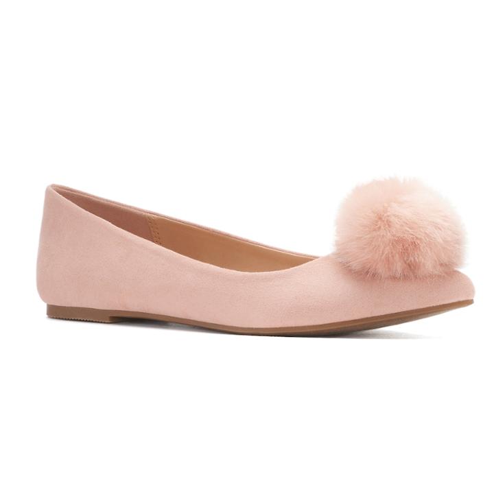 Lc Lauren Conrad Quartz Women's Pointed Ballet Flats, Size: 5.5, Lt Beige