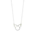 Disney Mickey Mouse Sterling Silver Necklace, Women's, Size: 16