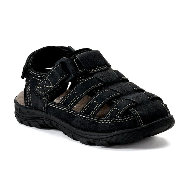 Jumping Beans&reg; Lounge Toddler Boys' Fisherman Sandals, Size: 5 T, Black
