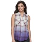 Women's Rock & Republic&reg; Split-back Shirt, Size: Xs, Med Grey