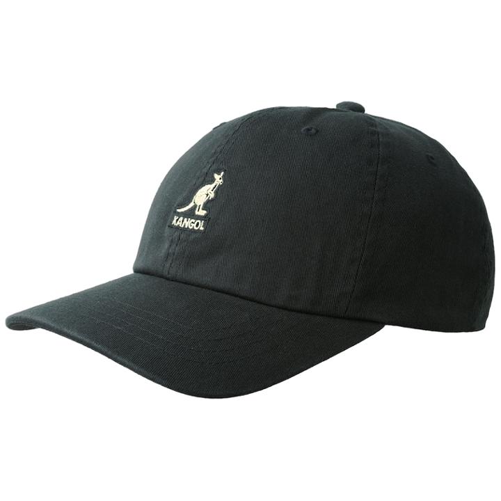 Men's Kangol Washed Baseball Cap, Black