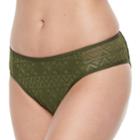 Women's Apt. 9&reg; Crochet Bikini Bottom, Size: Small, Dark Green