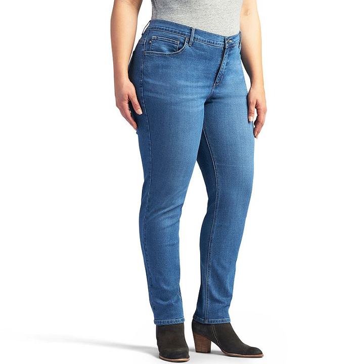 Plus Size Lee Easy-fit Tapered Jeans, Women's, Size: 18 - Regular, Blue