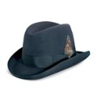 Men's Stacy Adams Wool Felt Homburg Hat, Size: Xxl, Blue (navy)