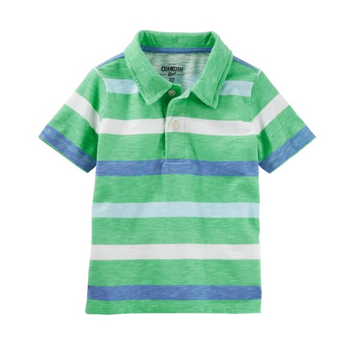 Boys 4-12 Oshkosh B'gosh&reg; Patterned Polo Shirt, Size: 10, Lucky Charm