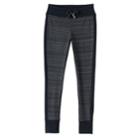 Girls 7-16 So&reg; Contrast Side Stripe & Cuff Leggings, Size: 14, Black
