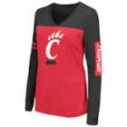 Women's Campus Heritage Cincinnati Bearcats Distressed Graphic Tee, Size: Large, Brt Red
