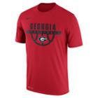 Men's Nike Georgia Bulldogs Dri-fit Basketball Tee, Size: Small, Brt Orange