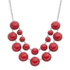 Bubble Necklace, Women's, Red