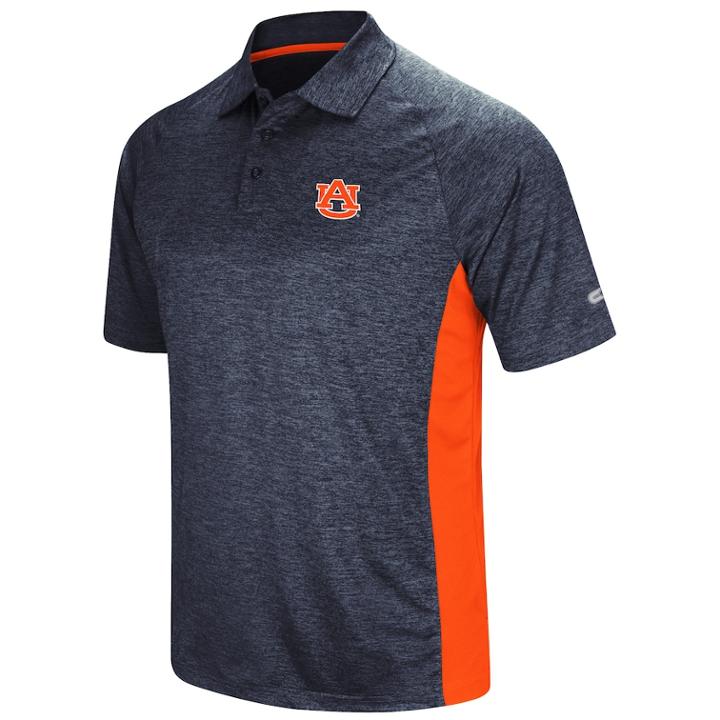 Men's Colosseum Auburn Tigers Wedge Polo, Size: Medium, Light Grey
