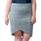 Plus Size Soybu Wren Asymmetrical Skirt, Women's, Size: 2xl, Light Grey