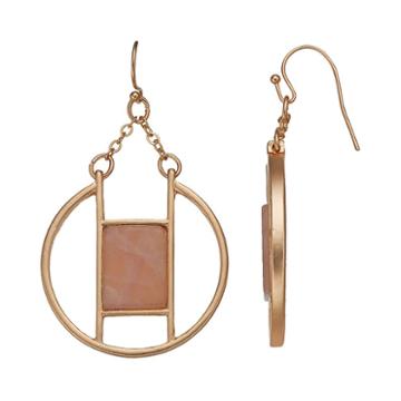 C.o. & Co. Circle Drop Earrings, Women's, Pink
