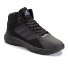 Adidas Cloudfoam Ilation Mid Men's Leather Basketball Shoes, Size: 9.5, Black