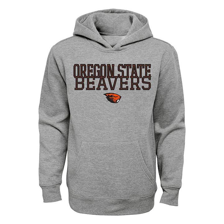 Boys 8-20 Oregon State Beavers Overlap Fleece Hoodie, Boy's, Size: S(8), Black