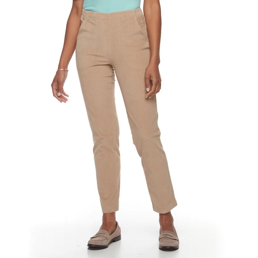 Women's Croft & Barrow® Straight Leg Corduroy Pants