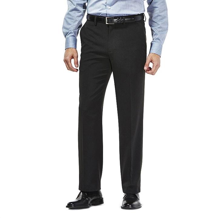 Men's Haggar&reg; Tailored-fit Travel Performance Suit Pants, Size: 38x32, Oxford