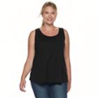 Plus Size Sonoma Goods For Life&trade; Essential Tank, Women's, Size: 2xl, Black
