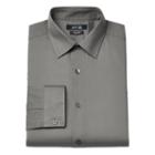 Men's Apt. 9&reg; Slim-fit Dobby Textured Easy-care Dress Shirts, Size: 15.5-34/35, Med Grey