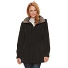 Women's Gallery Hooded Rain Jacket, Size: Xl, Black