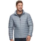 Men's Heat Keep Nano Modern-fit Packable Puffer Jacket, Size: Large, Light Grey