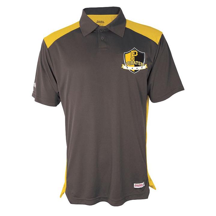 Men's Stitches Pittsburgh Pirates Interlock Polo, Size: Small, Multicolor