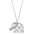 Mudd&reg; Long Elephant Pendant Necklace, Women's, Silver