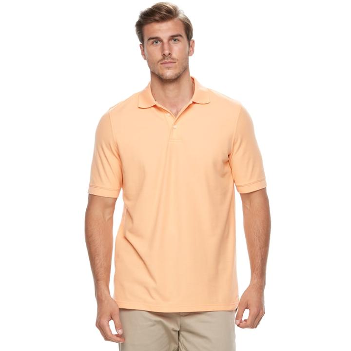 Big & Tall Croft & Barrow&reg; Classic-fit Easy-care Performance Pique Polo, Men's, Size: 3xl Tall, Brt Orange