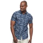 Men's Apt. 9&reg; Slim-fit Tropical Button-down Shirt, Size: Large Slim, Blue