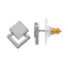 Simply Vera Vera Wang Overlapping Square Nickel Free Stud Earrings, Women's, Oxford